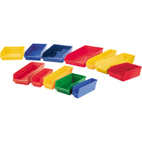 Shelf Bins, 11-1/8" W x 4" H x 11-5/8" D, Yellow, 30 lbs. Capacity Stor-it Systems