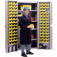 Armoire &agrave; combinaison avec porte creuse, 38" la x 24" p x 72" h, 4 tablettes Stor-it Systems