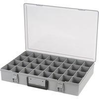 Boîte à compartiments, Plastique, 32 compartiments, 18-1/2" la x 13" p, 3" h, Gris CB497 | Stor-it Systems