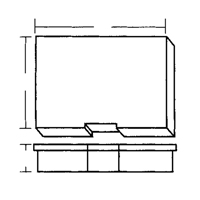 Boîte à compartiments, Plastique, 15-1/2" la x 11-3/4" p, 2-1/2" h, Gris CB498 | Stor-it Systems