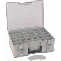 Compartment Case, Plastic, 48 Slots, 15-1/2" W x 11-3/4" D x 5" H, Grey CB500 | Stor-it Systems