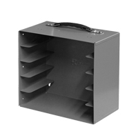 Casiers pour boîtes &agrave; compartiments, Acier, 5 compartiments, 11-1/4" la x 6-3/4" p, 10-3/4" h, Gris Stor-it Systems