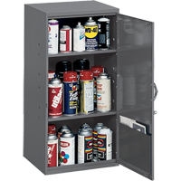 Armoires utilitaires, Acier, 2 Tablettes, 32-3/4" h x 19-7/8" la x 14-1/4" P, Gris Stor-it Systems