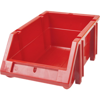 Stack & Hang Bin, 5-7/8" W x 4-11/16" H x 9-13/16" D, Red Stor-it Systems