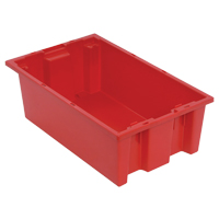 Contenants Stack & Nest, 6" x 18" x 11", Rouge Stor-it Systems