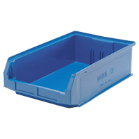 Contenants g&eacute;ants empilables, 12,375" la x 19,75" p x 5,875" h, Bleu Stor-it Systems