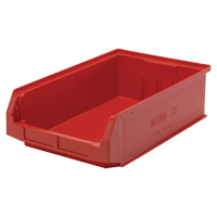Contenants g&eacute;ants empilables, 12,375" la x 19,75" p x 5,875" h, Rouge Stor-it Systems