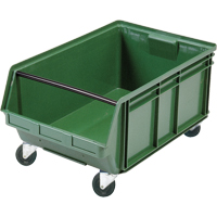 Bac g&eacute;ant empilable et mobile, 11-7/8" ha x 18-3/8" la x 29" p, Capacit&eacute; de 150 lb, Vert Stor-it Systems