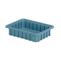 Contenants Divider Box, Poly&eacute;thyl&egrave;ne, 10,8" la x 8,3" p x 2,5" h, Bleu p&acirc;le Stor-it Systems