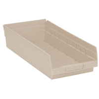 Bac pour &eacute;tag&egrave;re &eacute;conomique, 8-3/8" la, 4" h x 17-7/8" p, Ivoire Stor-it Systems