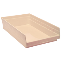 Bac pour &eacute;tag&egrave;re &eacute;conomique, 11-1/8" la, 4" h x 17-7/8" p, Ivoire Stor-it Systems