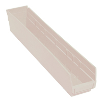 Bac pour &eacute;tag&egrave;re &eacute;conomique, 4-1/8" la, 4" h x 23-5/8" p, Ivoire Stor-it Systems