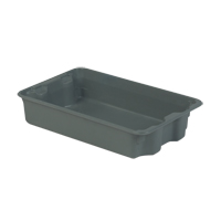 Stack-N-Nest<sup>®</sup> Plexton Containers, 14.8" W x 24.3" D x 5.1" H, Grey CD198 | Stor-it Systems