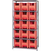 &eacute;l&eacute;ment de rayonnage, Acier, Sans boulons, Capacit&eacute; 800 lb, 36" la x 75" h x 18" p Stor-it Systems