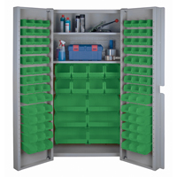 Deep Door Combination Cabinets, 38" W x 24" D x 72" H, Grey Stor-it Systems