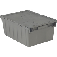 Contenants de distribution Flipak en plastique poly&eacute;thyl&egrave;ne (PE), 21,9" x 15,2" x 9,3", Gris Stor-it Systems