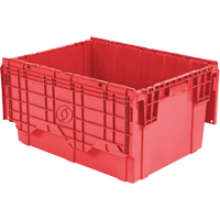 Contenants de distribution Flipak en plastique poly&eacute;thyl&egrave;ne (PE), 27,9" x 20,9" x 15,2", Rouge Stor-it Systems