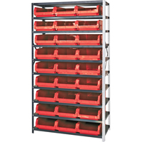 Shelving Unit with Stacking Bins, Steel, Magnum Bin, 650 lbs. Capacity, 42" W x 76" H x CF784 | Stor-it Systems