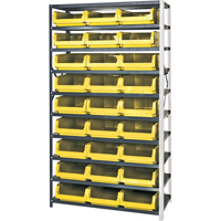 Shelving Unit with Stacking Bins, Steel, Magnum Bin, 650 lbs. Capacity, 42" W x 76" H x CF786 | Stor-it Systems