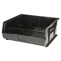 Stack & Hang Bin, 16-1/2" W x 7" H x 14-3/4" D, Black Stor-it Systems