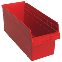 Bacs pour &eacute;tag&egrave;re Store-Max, 8-3/8" la x 8" H x 17-7/8" p, Rouge, Capacit&eacute; 56 lb Stor-it Systems