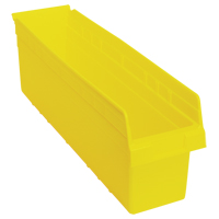 Store-Max Shelf Bins, 6-5/8" W x 8" H x 23-5/8" D, Yellow, 68 lbs. Capacity CF902 | Stor-it Systems