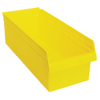 Store-Max Shelf Bins, 11-1/8" W x 8" H x 23-5/8" D, Yellow, 68 lbs. Capacity CF910 | Stor-it Systems