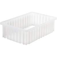 Contenant Divider Box, Plastique, 16,5" la x 10,875" p x 5" h, Gris Stor-it Systems