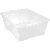 Plastic Latch Container, 15.875" W x 21" D x 7.75" H, Clear Stor-it Systems