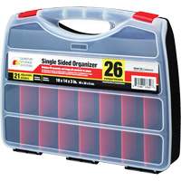 Boîte &agrave; compartiments en plastique, 14" la x 18" p x 3" h, 26 compartiments Stor-it Systems
