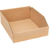 Deep Corrugated Parts Bins, 9-3/4" W x 11-1/4" D x 4-1/2" H, Beige Stor-it Systems