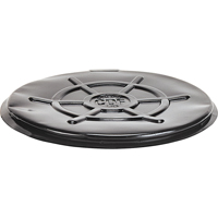 Protective Drum Lids, Closed Top, Fits: 55 US gal (45 imp. gal.), Black DA118 | Stor-it Systems