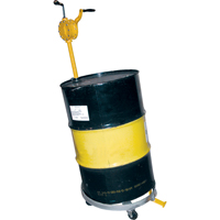 Tilting Drum Dollies, Steel, 900 lbs. Capacity, 23-1/2" Diameter, Hard Rubber Casters DC023 | Stor-it Systems