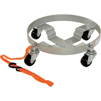 Multi-Tier Drum Dollies, Steel, 900 lbs. Capacity, 19" Diameter, Rubber Casters DC043 | Stor-it Systems