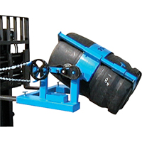 Fork Mounted Drum Lifter, 55 US gal. (45 Imperial Gal.) Drum Size, 1500 lbs./680 kg. Cap. DC075 | Stor-it Systems