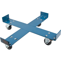 Drum Dolly, Steel, 750 lbs. Capacity, 24" Diameter, Polyolefin Casters DC206 | Stor-it Systems