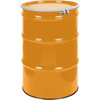 Steel Drums, 55 US gal (45 imp. gal.), Unlined, Orange, Open Top, UN1A2/Y1.5/150, 16 Gauge Stor-it Systems