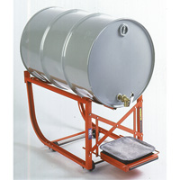 Support de baril avec plateau d'&eacute;gouttage, Capacit&eacute; de 55 gal. US (45 gal. imp.), Charge max. de 600 lb/272 kg Stor-it Systems