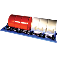 Double Stationary Drum Roller, 55 US gal. (45 Imperial Gal.) Capacity, Fixed Speed, 1 HP DC574 | Stor-it Systems