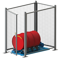 Stationary Drum Roller - Guard Enclosure DC583 | Stor-it Systems