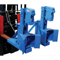 Manipulateur de barils MORSPEED 1500 pour chariot &eacute;l&eacute;vateur, Pour 55 gal. US (45 gal. imp.) Stor-it Systems