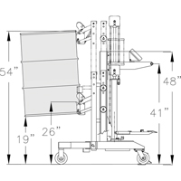 Manipulateur ergonomique de baril &agrave; balance, DM-100-S, 30 - 85 gal. US (25 - 70 gal. imp.) Stor-it Systems