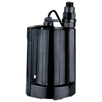 Automatic Submersible Utility Pump, 1/3 HP, 2160 GPH, 115 V, 4 A Stor-it Systems