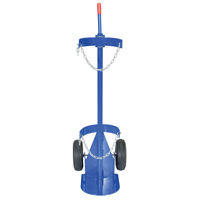 Gas Cylinder Cart, Pneumatic Wheels, 12" W x 15-1/2" L Base, 500 lbs. DC670 | Stor-it Systems