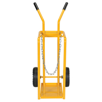 Gas Cylinder Cart, Mold-on Rubber Wheels, 9-13/16" W x 16" L Base, 150 lbs. DC671 | Stor-it Systems