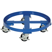 Heavy Duty Drum Dolly, Steel, 2000 lbs. Capacity, 24-1/8" Diameter, Phenolic Casters DC674 | Stor-it Systems