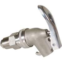 Manual Drum Faucet, Stainless Steel, 3/4" NPT DC772 | Stor-it Systems