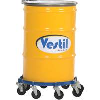 Octagon Drum Dolly, Steel, 2000 lbs. Capacity, 27-1/16" Diameter, Cast Iron Casters DC782 | Stor-it Systems