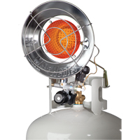 Single Tank-Top Heater, Radiant Heat, Propane, 15000 BTU/H EA291 | Stor-it Systems