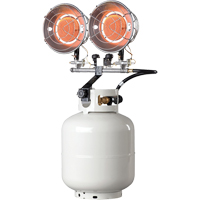 Double Tank-Top Heater, Radiant Heat, Propane, 30000 BTU/H EA292 | Stor-it Systems